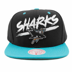 San Jose Sharks Transcript Mitchell & Ness Snapback NHL Cap Lifestyle