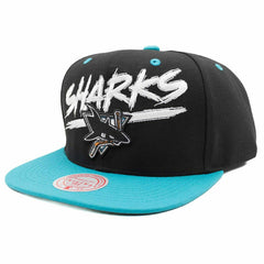 San Jose Sharks Transcript Mitchell & Ness Snapback NHL Cap Lifestyle