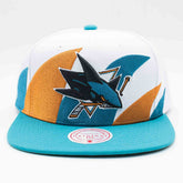 San Jose Sharks Sharktooth 2-Tone Mitchell & Ness Snapback NHL Cap Taass for sale