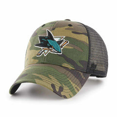 San Jose Sharks Camo '47 Branson NHL Trucker Cap Classic