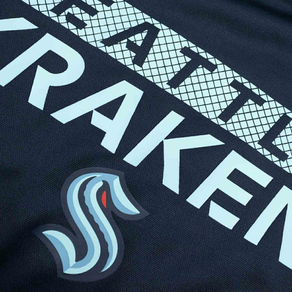 Seattle Kraken 2024/25 Authentic Pro Rink Tech NHL Hoodie Navy Lifestyle