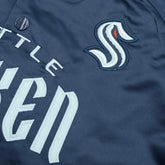 Seattle Kraken Mitchell & Ness Lightweight Satin NHL Jacket Taass sale