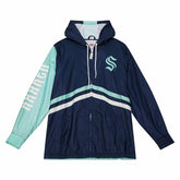 Seattle Kraken Undeniable Mitchell & Ness NHL Windbreaker Jacket Taass for sale