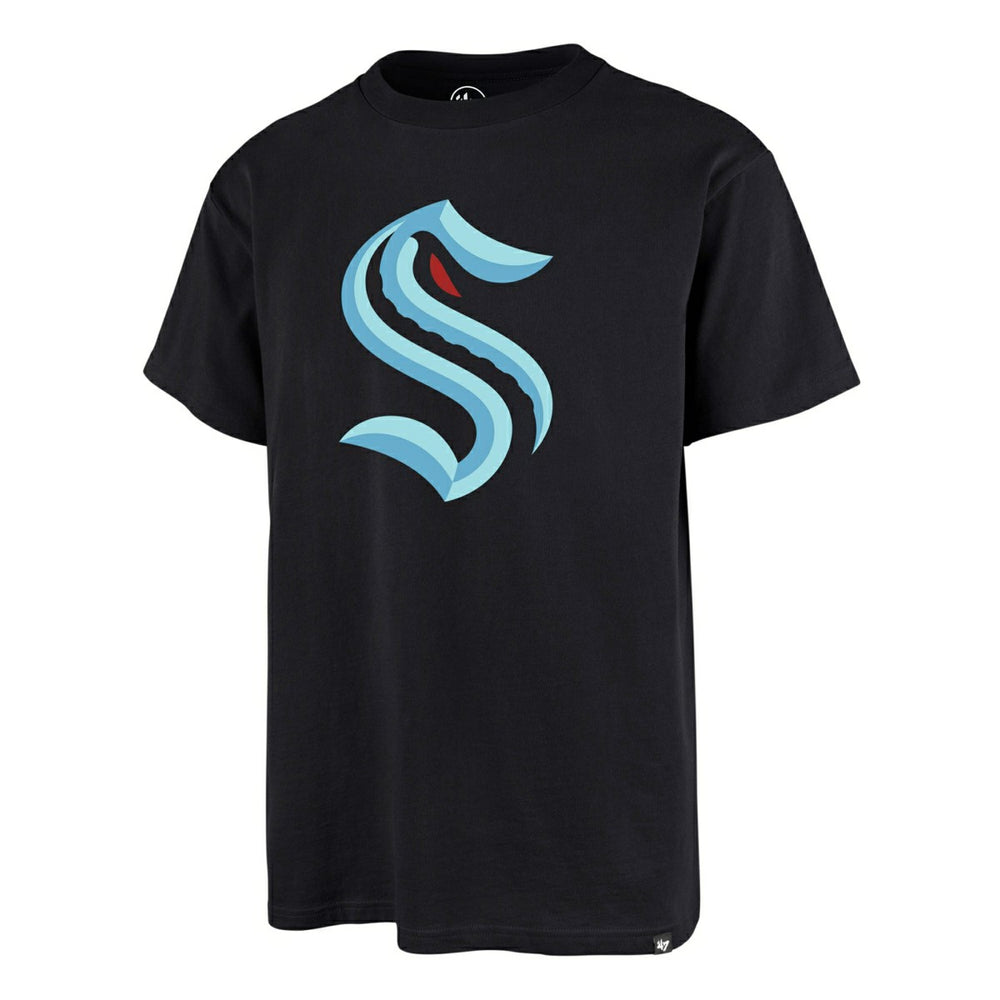 Seattle Kraken Team Logo '47 Echo NHL T-Shirt Navy Taass sale