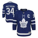 Auston Matthews #34 Toronto Maple Leafs Premier NHL Jersey Blue (YOUTH) Lifestyle