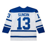 Mats Sundin #13 Toronto Maple Leafs 2001-02 Premium Power Play NHL Jersey White Lifestyle