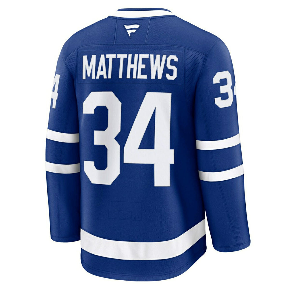 Auston Matthews #34 Toronto Maple Leafs Premium NHL Jersey Home Blue Lifestyle
