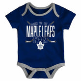 Toronto Maple Leafs Game Time NHL Baby Bodysuit Set (3-Piece) Taass US
