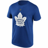 Auston Matthews #34 Toronto Maple Leafs Iconic Player NHL T-Shirt Blue Fashion