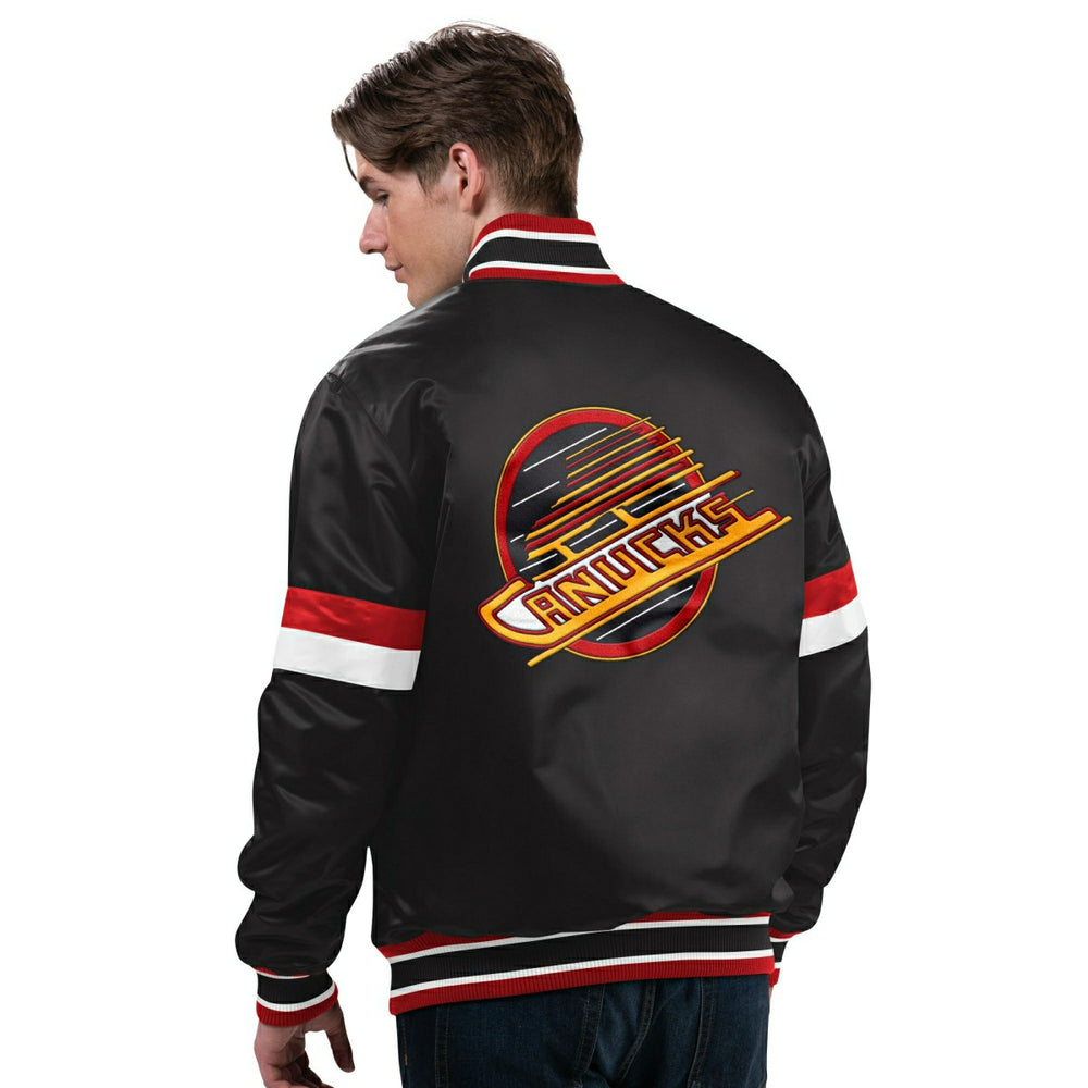 Vancouver Canucks Starter Vintage Diveplay NHL Varsity Jacket Classic