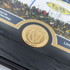 Vegas Golden Knights 1-Time Stanley Cup Champions Bronze Coin Framed NHL Photo Taass sale