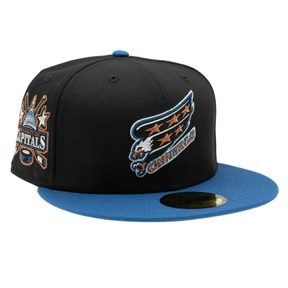 Washington Capitals Vintage Logo 59FIFTY Fitted NHL Cap Black/Blue Fashion