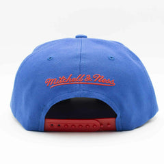 Washington Capitals Retro Lock Up Mitchell & Ness Snapback NHL Cap Blue Fashion