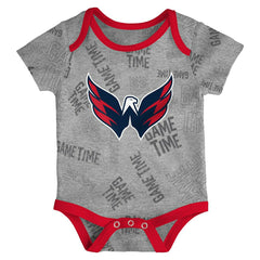 Washington Capitals Game Time NHL Baby Bodysuit Set (3-Piece) Taass US