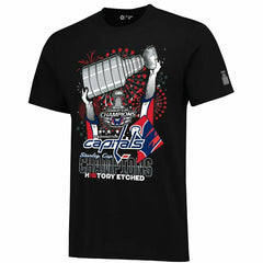 Washington Capitals 2018 Stanley Cup Champs Red Rising NHL T-Shirt Classic