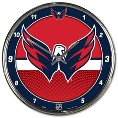 Washington Capitals Chrome NHL Wall Clock Lifestyle