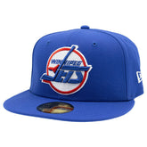 Winnipeg Jets Vintage Logo 59FIFTY Fitted NHL Cap Blue Fashion