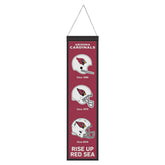 Arizona Cardinals Logo Evolution NFL Wool Banner Taass for sale