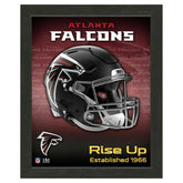 Atlanta Falcons NFL Team Helmet Framed Photo Taass for sale
