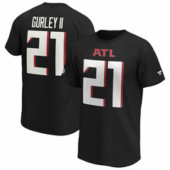 Todd Gurley II #21 Atlanta Falcons Fanatics Player NFL T-Shirt Black Taass sale