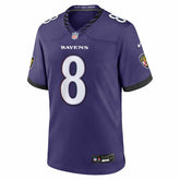 Lamar Jackson #8 Baltimore Ravens 2026 Game NFL Jersey Team Purple Taass for sale