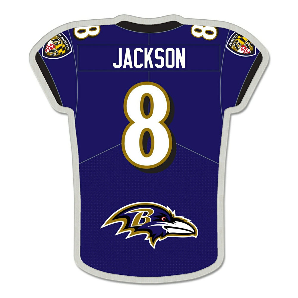 Lamar Jackson #8 Baltimore Ravens NFL Player Jersey Pin Taass for sale