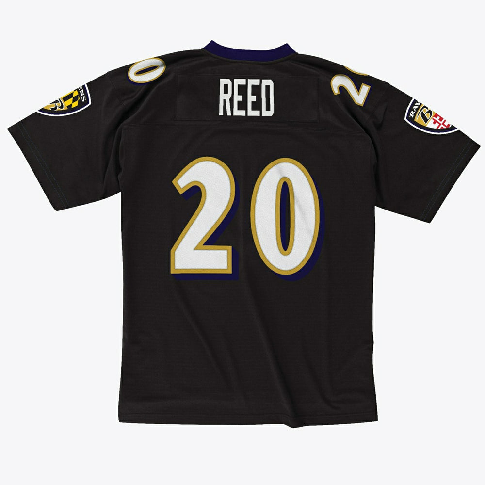 Ed Reed #20 Baltimore Ravens Mitchell & Ness Throwback NFL Jersey Black Fashion