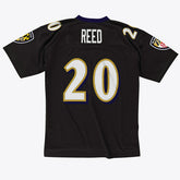 Ed Reed #20 Baltimore Ravens Mitchell & Ness Throwback NFL Jersey Black Fashion