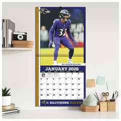 Baltimore Ravens 2026 Team NFL Wall Calendar Fashion