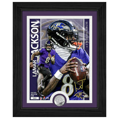 Lamar Jackson Baltimore Ravens Artist Proof Silver Coin NFL Photo Frame Fashion