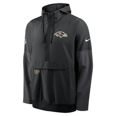Baltimore Ravens Nike Sideline Half-Zip Anorak NFL Jacke Black Lifestyle