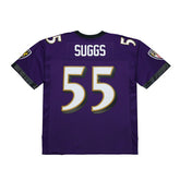 Terrell Suggs #55 Baltimore Ravens 2003 Legacy Throwback NFL Jersey Purple Taass US