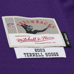 Terrell Suggs #55 Baltimore Ravens 2003 Legacy Throwback NFL Jersey Purple Taass US