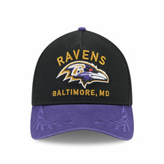 Baltimore Ravens 2025 NFL Draft 9TWENTY A-Frame Adjustable Cap Black Classic