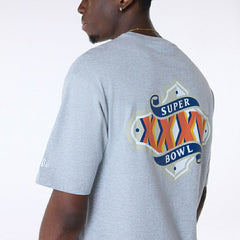 Baltimore Ravens Super Bowl XXXV Oversized NFL T-Shirt Gray Lifestyle