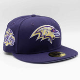 Baltimore Ravens 10th Anniversary New Era 59FIFTY Fitted NFL Cap Purple Taass US
