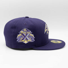 Baltimore Ravens 10th Anniversary New Era 59FIFTY Fitted NFL Cap Purple Taass US