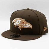 Baltimore Ravens Walnut New Era 9FIFTY Snapback NFL Cap Brown Classic