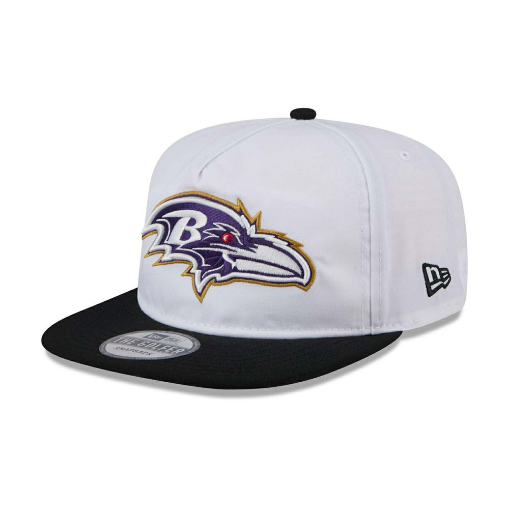 Baltimore Ravens 2024 NFL Training Camp New Era Golfer Snapback Cap White Fashion