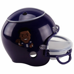 Lamar Jackson #8 Baltimore Ravens NFLPA Snack Helmet (incl. Team Sticker-Set) Taass sale