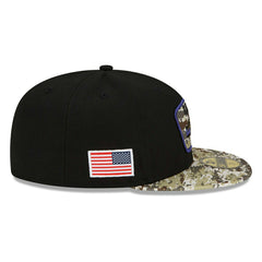 Baltimore Ravens 2021 NFL On-Field Salute to Service New Era 59FIFTY Fitted Cap Classic