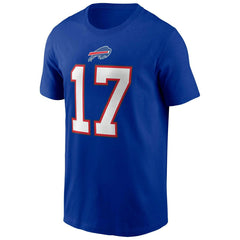 Josh Allen #17 Buffalo Bills Nike Player NFL T-Shirt Blue Taass for sale