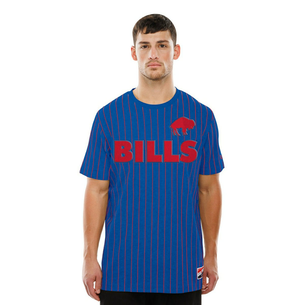 Buffalo Bills Retro Stripe NFL T-Shirt Blue Taass for sale
