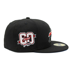 Buffalo Bills 60th Anniversary New Era 59FIFTY Fitted NFL Cap Black Taass sale