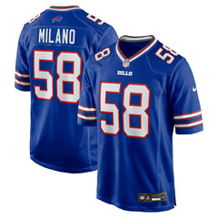 Matt Milano #58 Buffalo Bills Nike Game NFL Jersey Blue Lifestyle