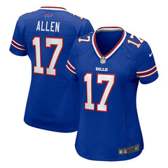Josh Allen #17 Buffalo Bills Nike Game NFL Jersey Blue (WOMEN'S) Fashion