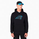 Carolina Panthers Logo Hoodie NFL Sweatshirt Black Lifestyle