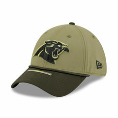Carolina Panthers 2025 NFL Salute to Service 39THIRTY Flex Cap Olive Lifestyle