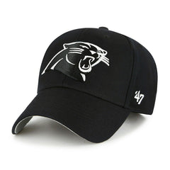 Carolina Panthers Black & White '47 MVP Adjustable NFL Cap Black Taass US