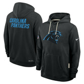 Carolina Panthers 2025 NFL Sideline Nike Standard Issue Hoodie Black Classic